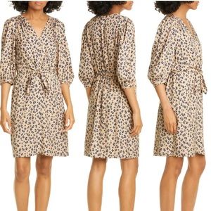 Rebecca Taylor Cheetah Print Silk Dress EUC Size 6 retail $395